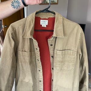 LL Bean lined shirt